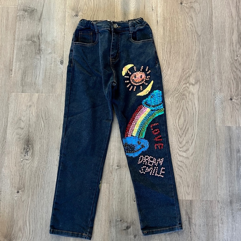 Embellished jeans